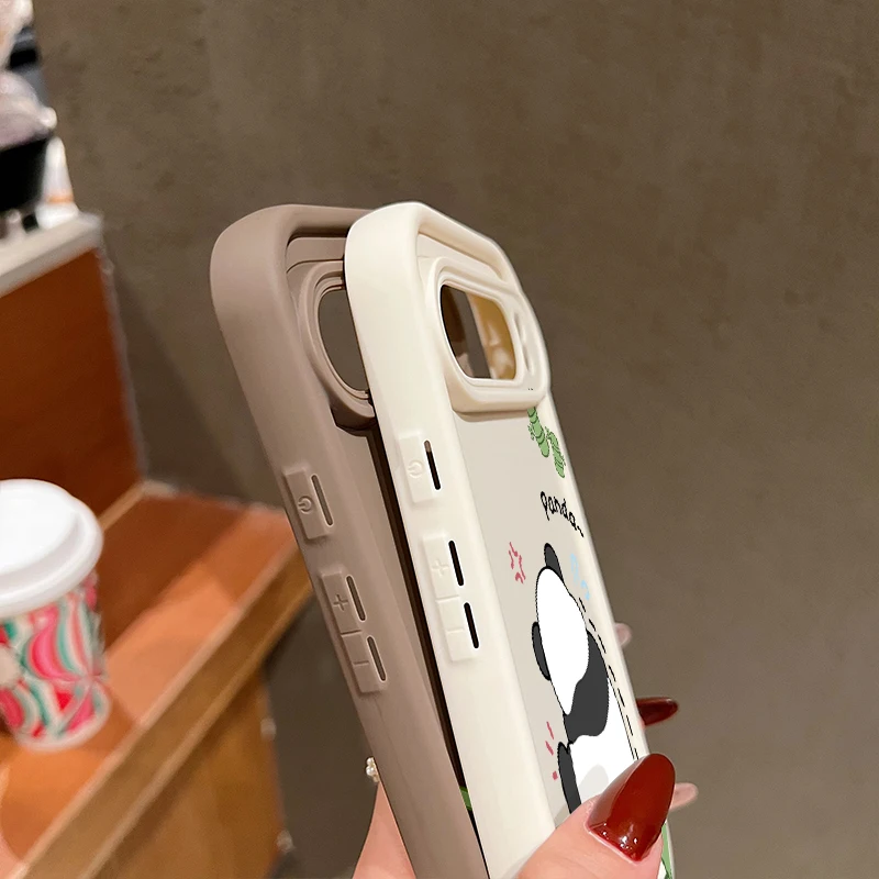 Panda Print Shockproof TPU Phone Case For Google Pixel 8 Pro 8A 9 Pro XL Solid Color Soft Silicone Back Cover For Pixel 9 8 Pro
