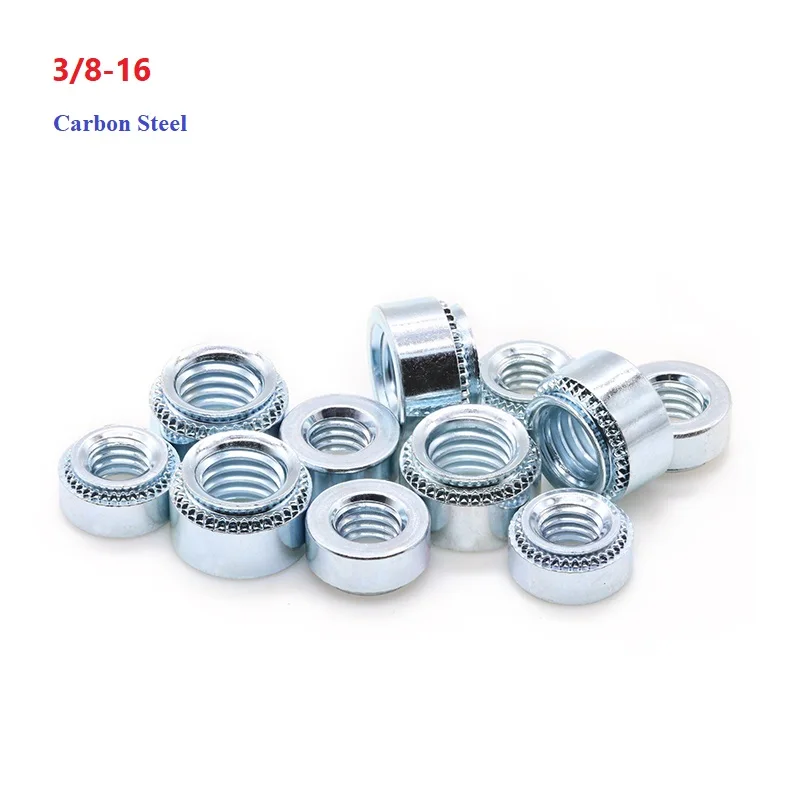 

Carbon Steel Galvanized Self-Clinching Nut 3/8-16 Press Insert Rivet Nuts