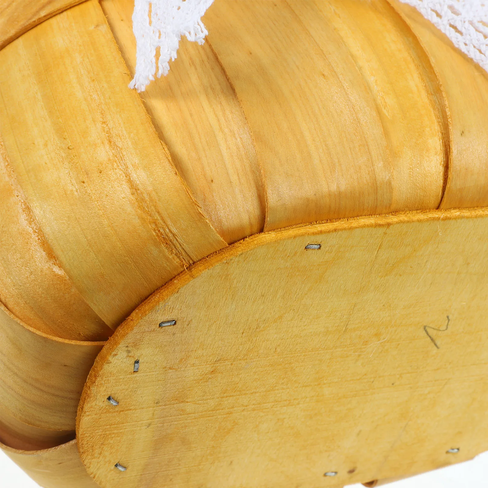 

Portable Woven Small Size Lace Handle Large Capacity Sundries Organizer Home Storage Bin Portable Flower Baskets Flower Basket