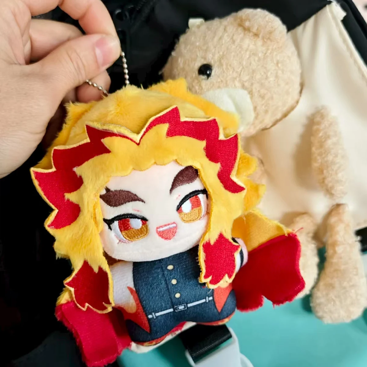 Figurine de dessin animé Demon Slayer Rengoku Kyoujurou, joli sac à dos pendentif étoile de mer, jouets corporels, cadeaux pour les amis Fans, 10CM