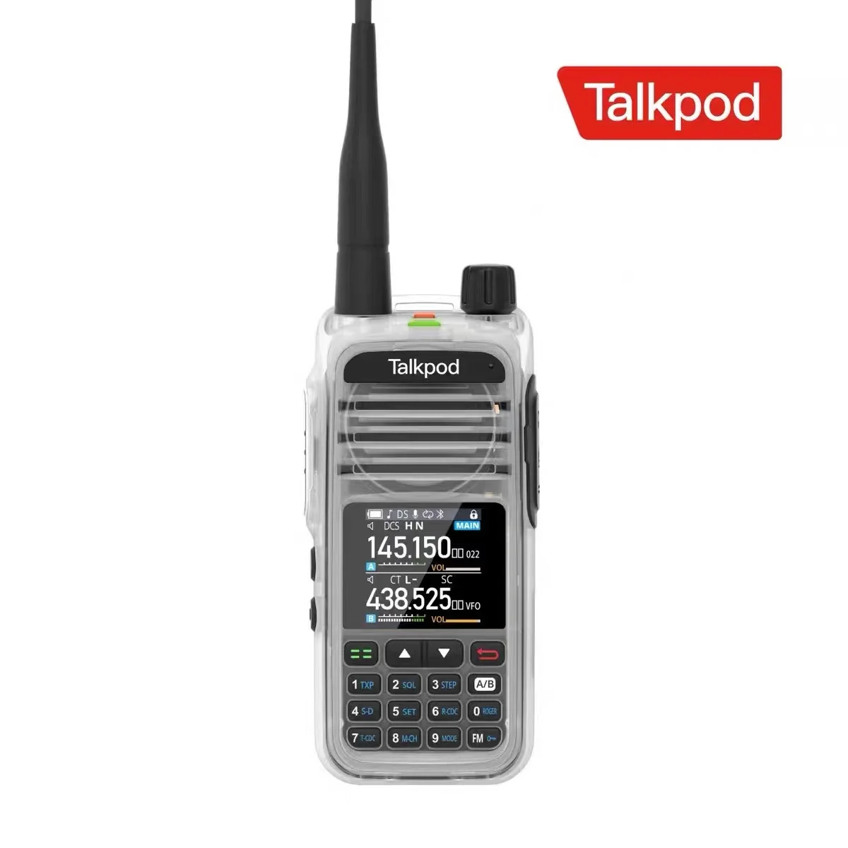 Talkpod New A36Plus Walkie Talkie Private Call AM AIR VHF UHF 7-Band Ham Radio 5W Output 512 Channel Receive Two Way Radio