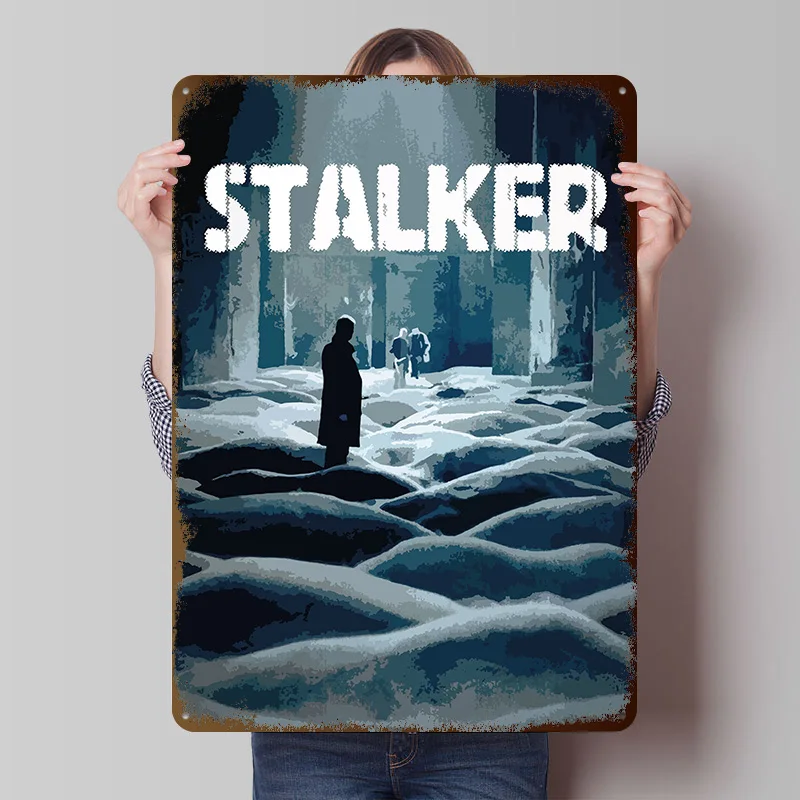 Stalker Metallposter, individuelle Wandkunst, Retro-Vintage-Blechschilder für Schlafzimmerdekorationen, Raumdekoration, Gaming Wand Deko