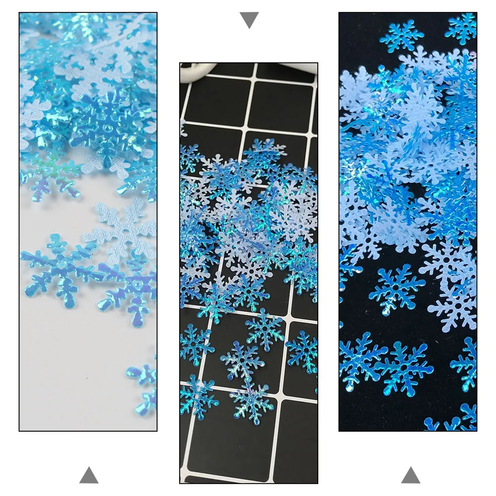 

600Pcs Snowflake Confetti Christmas Ornament Exquisite Details Wedding Festival Decor Fake Snowflake Party Decoration