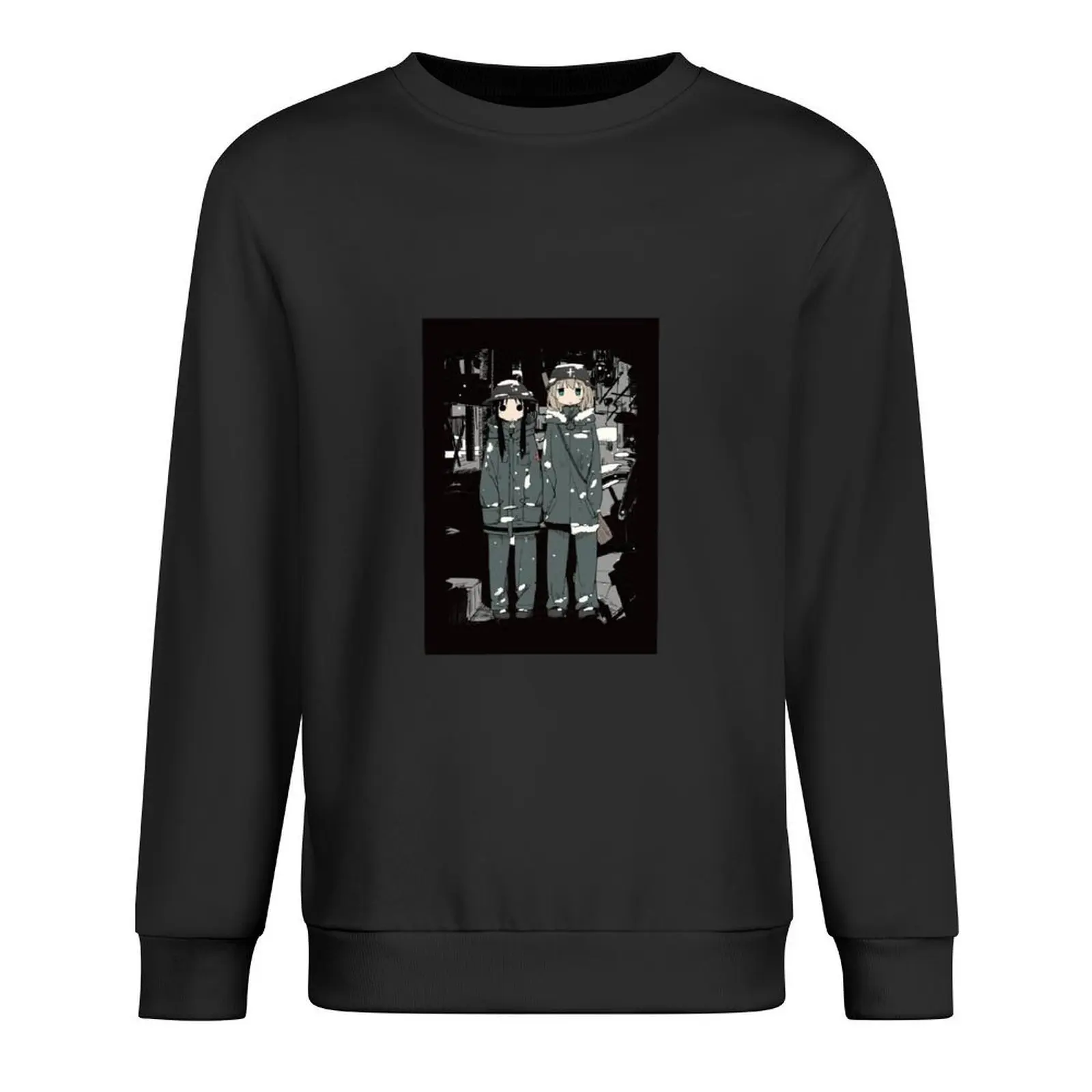 

Girls' Last Tour / Shōjo Shūmatsu Ryokō : Girls Framed Black Pullover korean clothes mens designer clothes anime sweatshirt