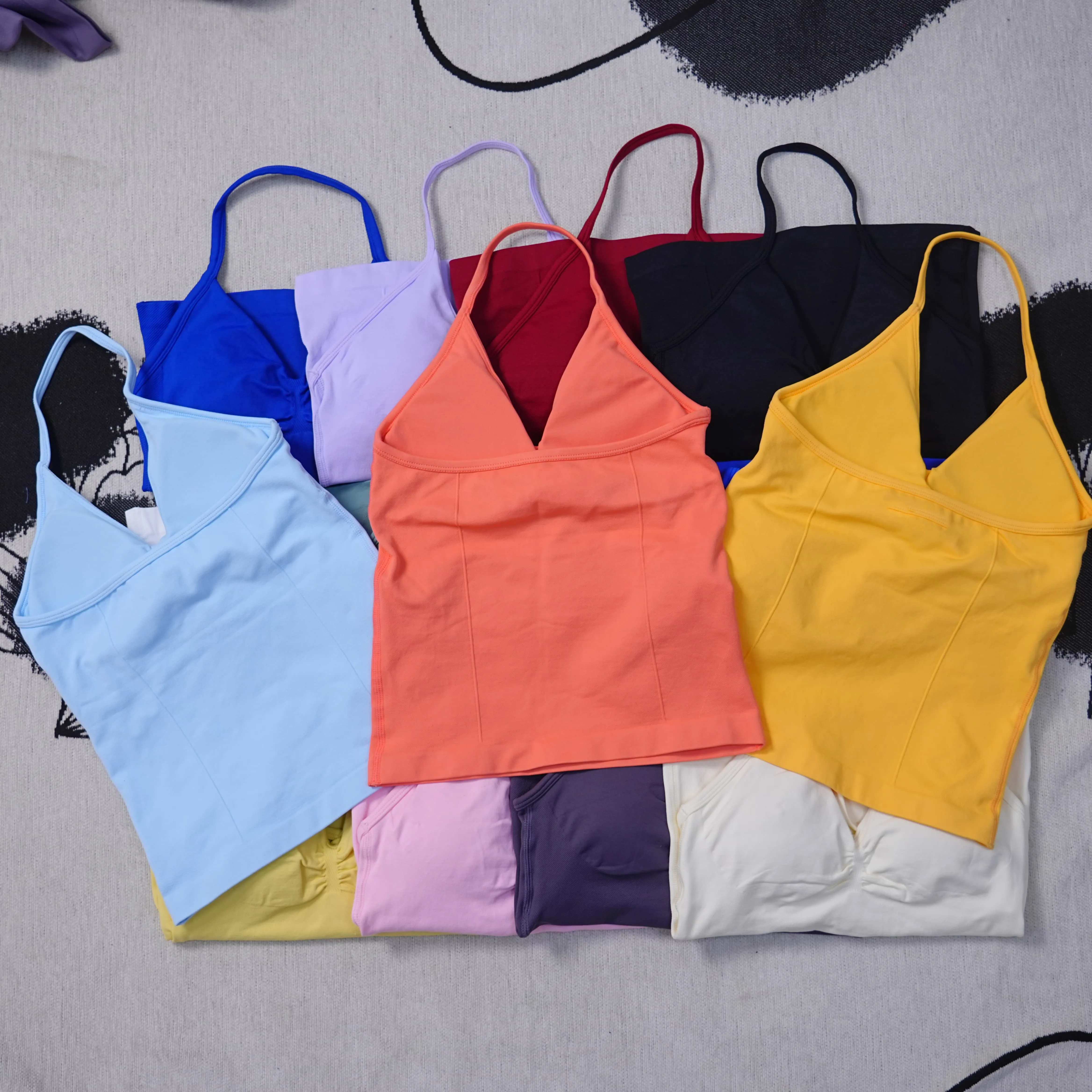 

Yoga Impact Strappy Bra Gym Running Sling Underwear Ipmact Suspenders Exercise Seamless Bra vest Exercise Yoga Sports