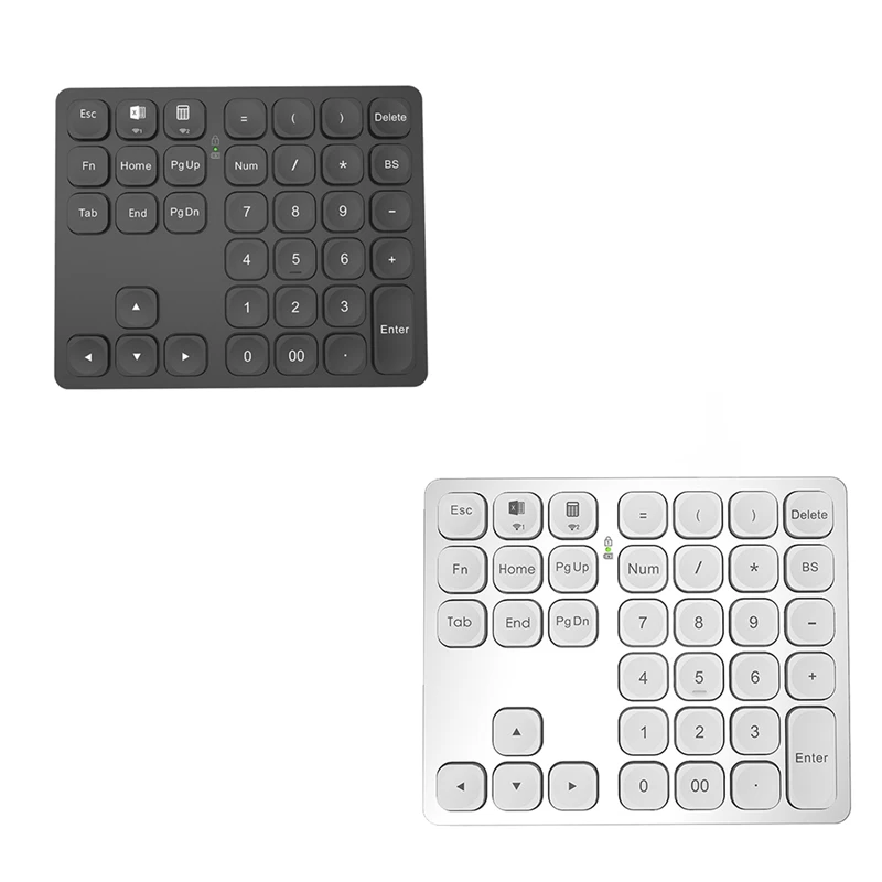 

new!!Dual Bluetooth Numeric Keyboard Rechargeable Wireless Numpad for PC Laptop Windows Slinet Digital Keyboard