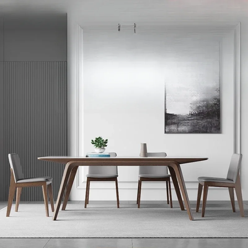 

Роскошный обеденный стол для отеля, скандинавский стиль, умеренная ниталийская японская скамейка для салона, обеденный стол, скамейка, современная деревянная кухонная мебель