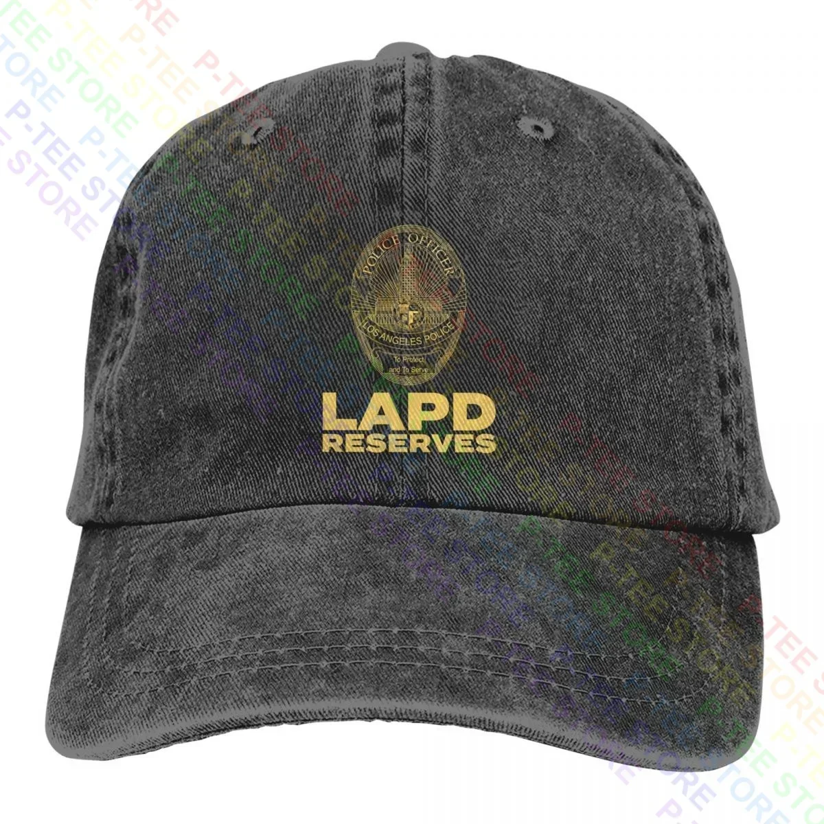 

Lapd Los Angeles Police Dept Reserves Recruiting Med Lec 1St Responder Washed Denim Бейсболка Шляпы дальнобойщика Классические