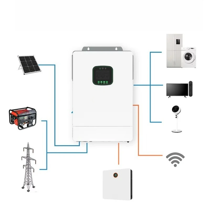 10000W 12000W Dual  Hybrid Solar Inverter 48V 230V Single Phase On Off Grid Pure Sine Wave 30A RS485 CAN CE ROHS