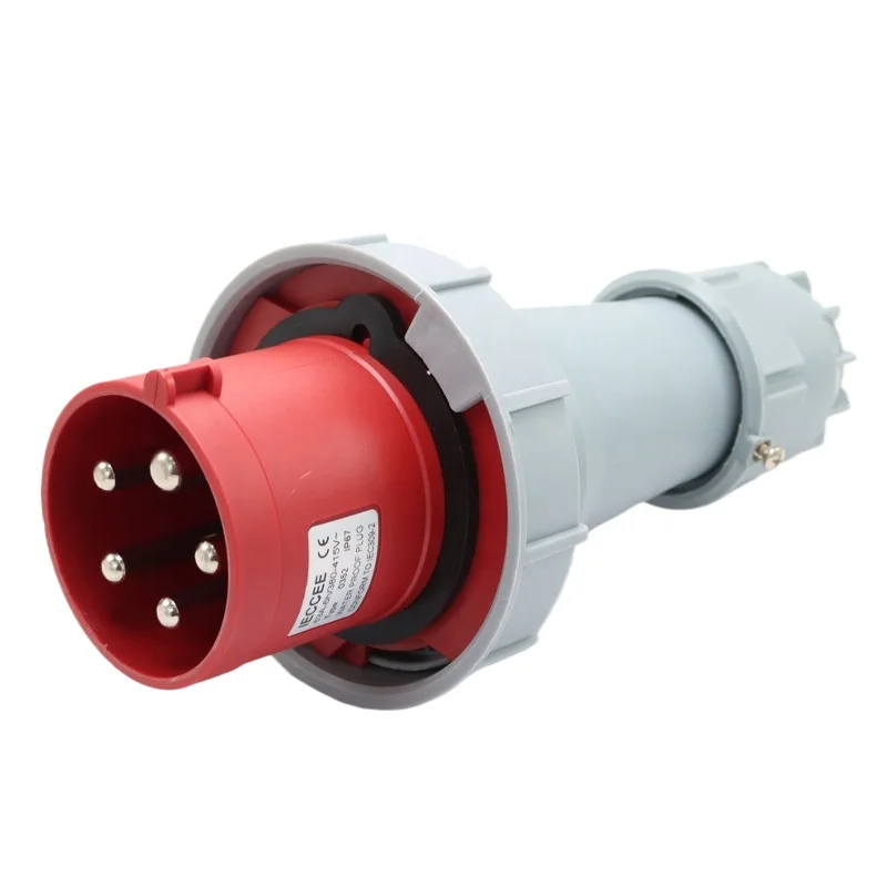 

5-контактный IP67 водонепроницаемый авиационный женский и мужской промышленный разъем 63А