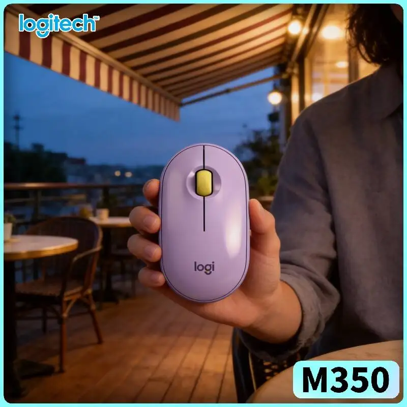 

Logitech M350 Silent Wireless Mouse - 90% Less Noise, Quiet Scroll, 18-Month Battery, Recycled Plastic, Eco-Conscious Buy