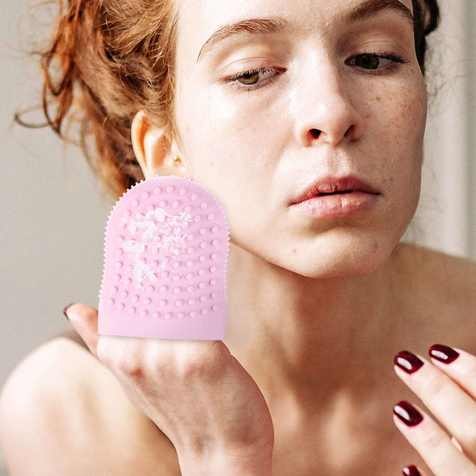 

Face Cleansing Brush Silicone Facial Skin Care Tool Deep Pore Cleaning Lightweight Travel Friendly Massage Facial for Face