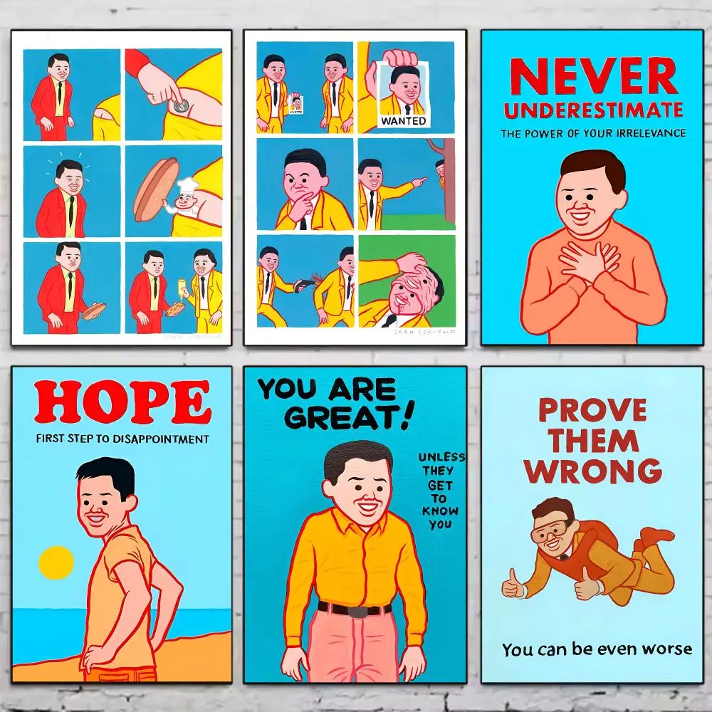 Artist J-Joan Cornella Zonzo Comics Art Poster Trendy Wall Art Aesthetic Room Decor Print Living Room Bedroom Home Decoration