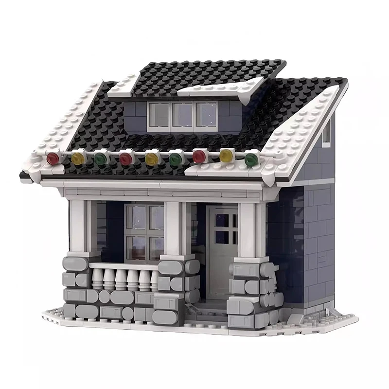 ブリックリンク アイデアーズ シティハウス クリスマス ウィンター バンガロー ヴィレッジ セット アイスクリームショップ ピッツェリア MOC クリエイティブ ビルディングブロック おもちゃ ギフト