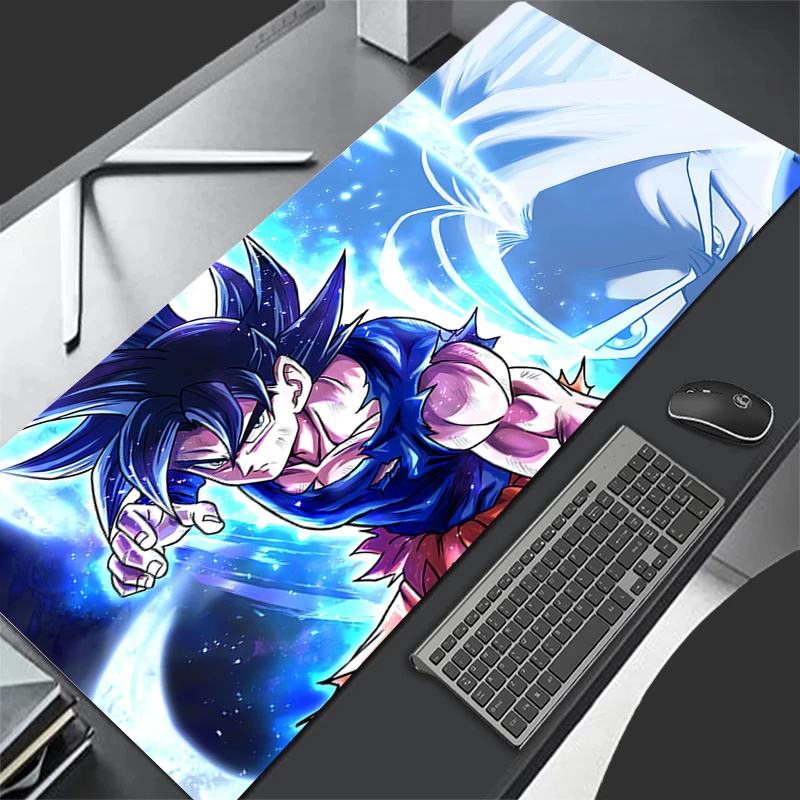 Gaming Mouse Pad Computer Cool Goku Desk Mat Anime Dragon Balls Table Keyboard Pad Laptop Rubber Non-slip Back Mousepad Cushion
