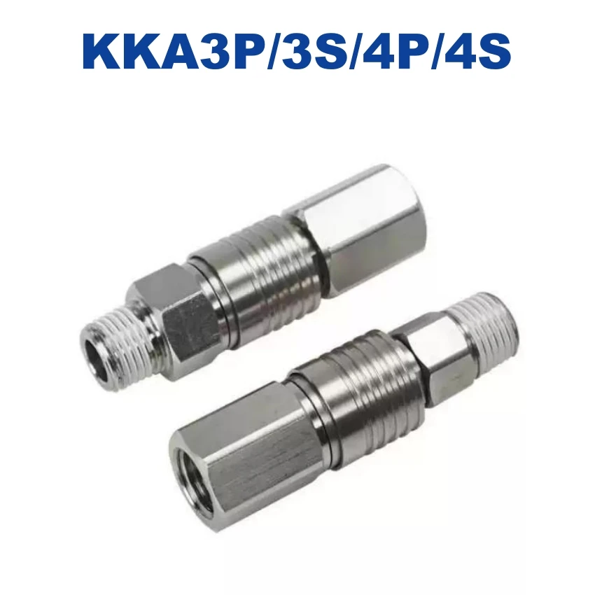 KKA Original New KKA3P KKA3S KKA4A KKA4S S P Couplers Pneumatic Stainless steel Quick Connector