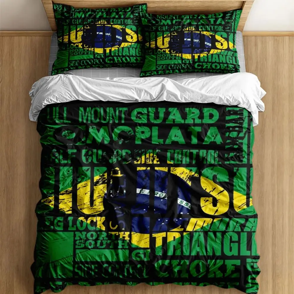 Brazilian Jiu Jitsu Duvet Cover Set without sheet King Queen Double Full Twin Single Size Bed Linen Set