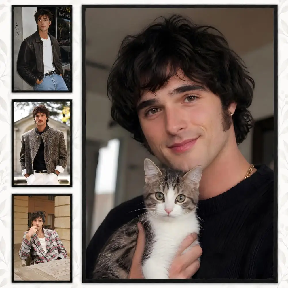 Jacob Elordi Actor Film Star Cinematic Retro 90s Style Poster Aesthetic Art Print for Bedroom & Living Room Decor, Unframed