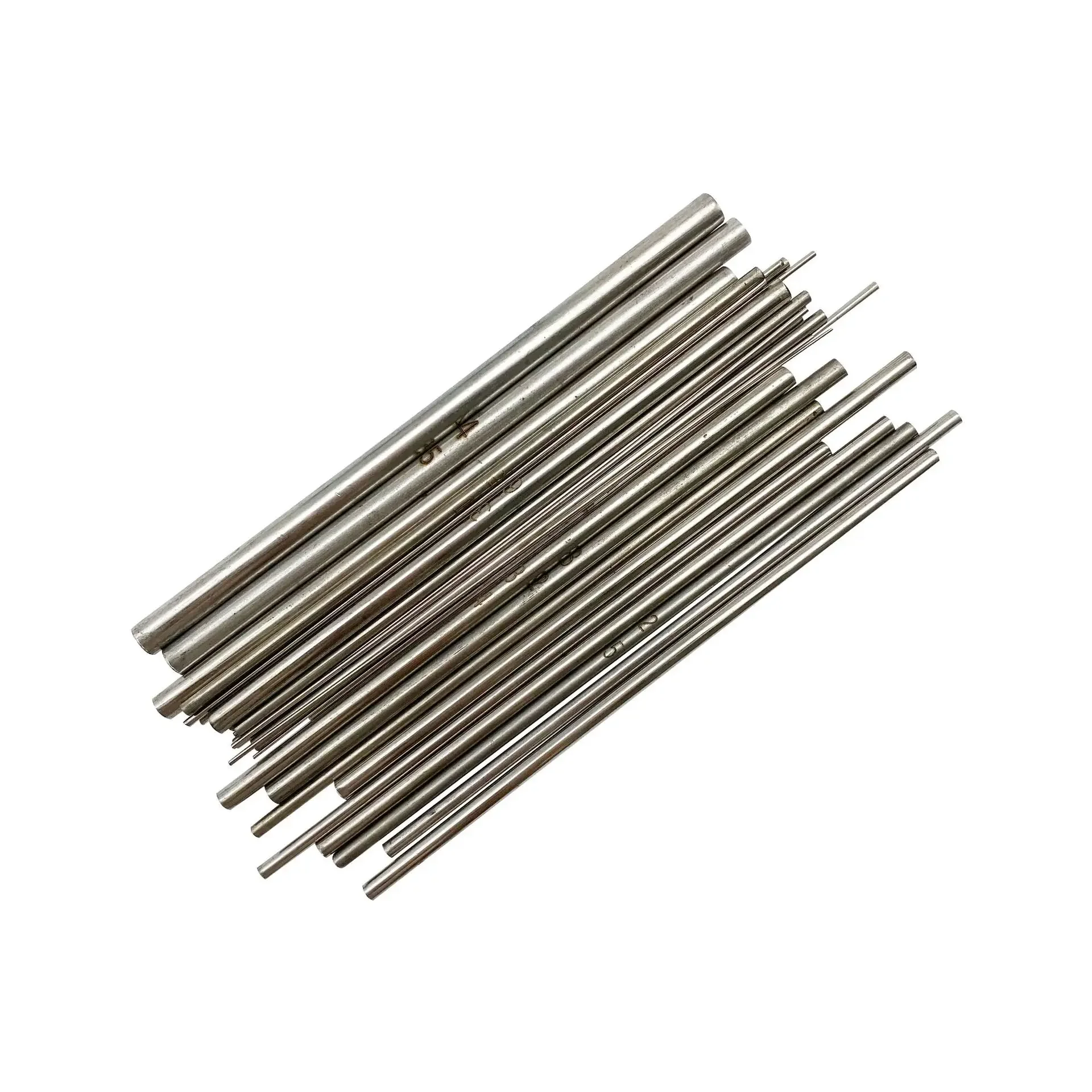 0.5-5.0mm Hollow Coil Forming Rod Jewelry Tools 30 Pieces Solid Wire Core Stick for Necklace Making Stainless Steel Roll Mandrel