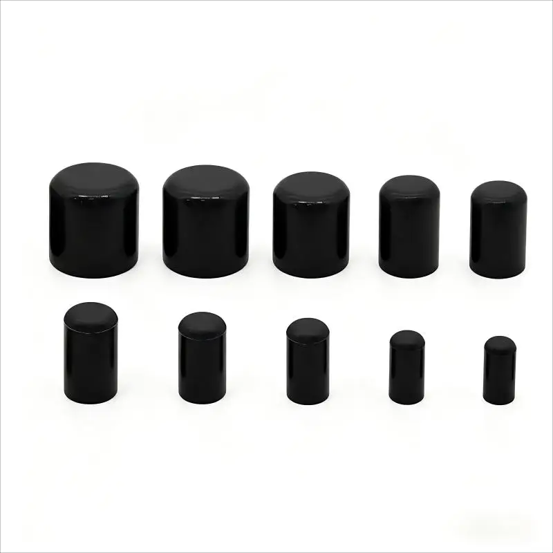 10pcs Silicone Blanking Cap Intake Vacuum Hose Black ID 4MM 6MM 8MM 10MM 12MM 14MM 16MM 19MM 22MM 25MM 30MM 32MM