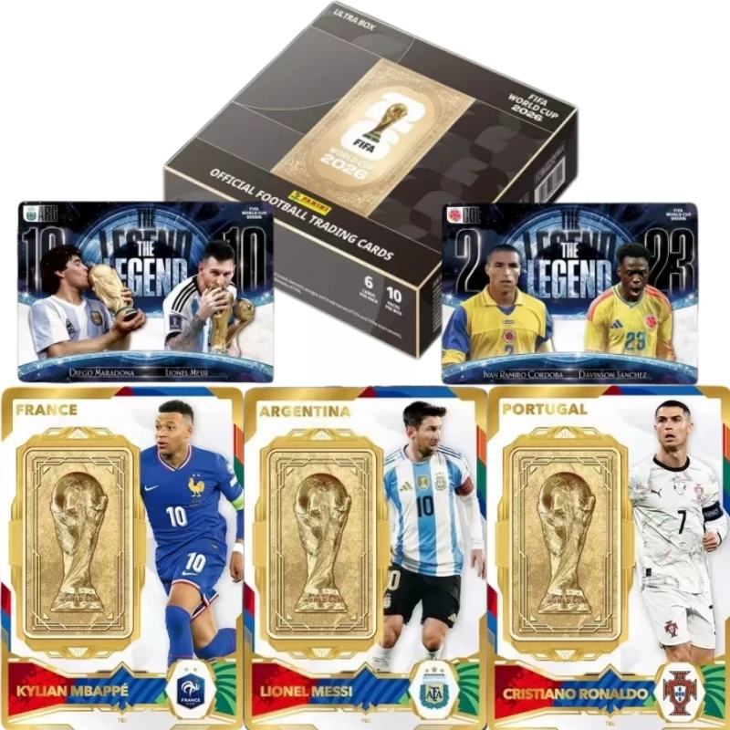 Tarjeta Coleccionable Oficial de la Copa Mundial FIFA 2026 X PANINI&KAYOU, Regalo para Fanáticos del Fútbol, Tarjeta Conmemorativa