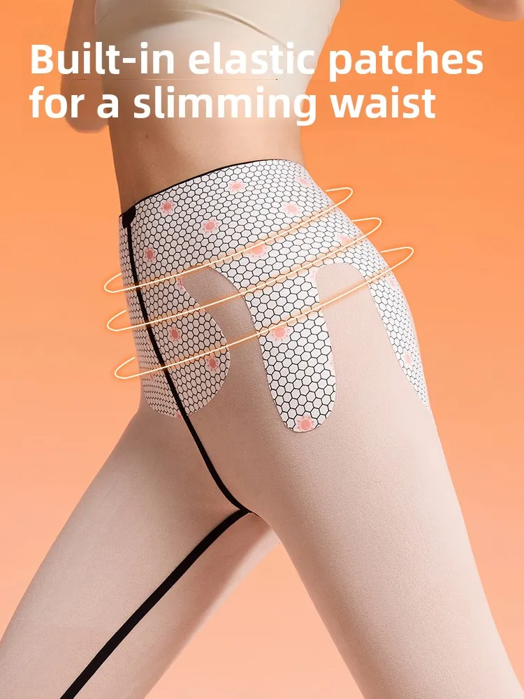 High-Waist Thiened Yoga Pants Women's Outerwear Autumn Winter Warm arkskin Boting Trousers for Casual Scenarios