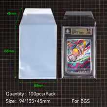 100 Stück Kartenhüllen, abgestufte Kartenhüllen, wiederverschließbare Hüllen für PSA, BGS, Kartenplatten, Pro Collector, Baseball, Fußball, Gaming, Sport - AliExpress 26