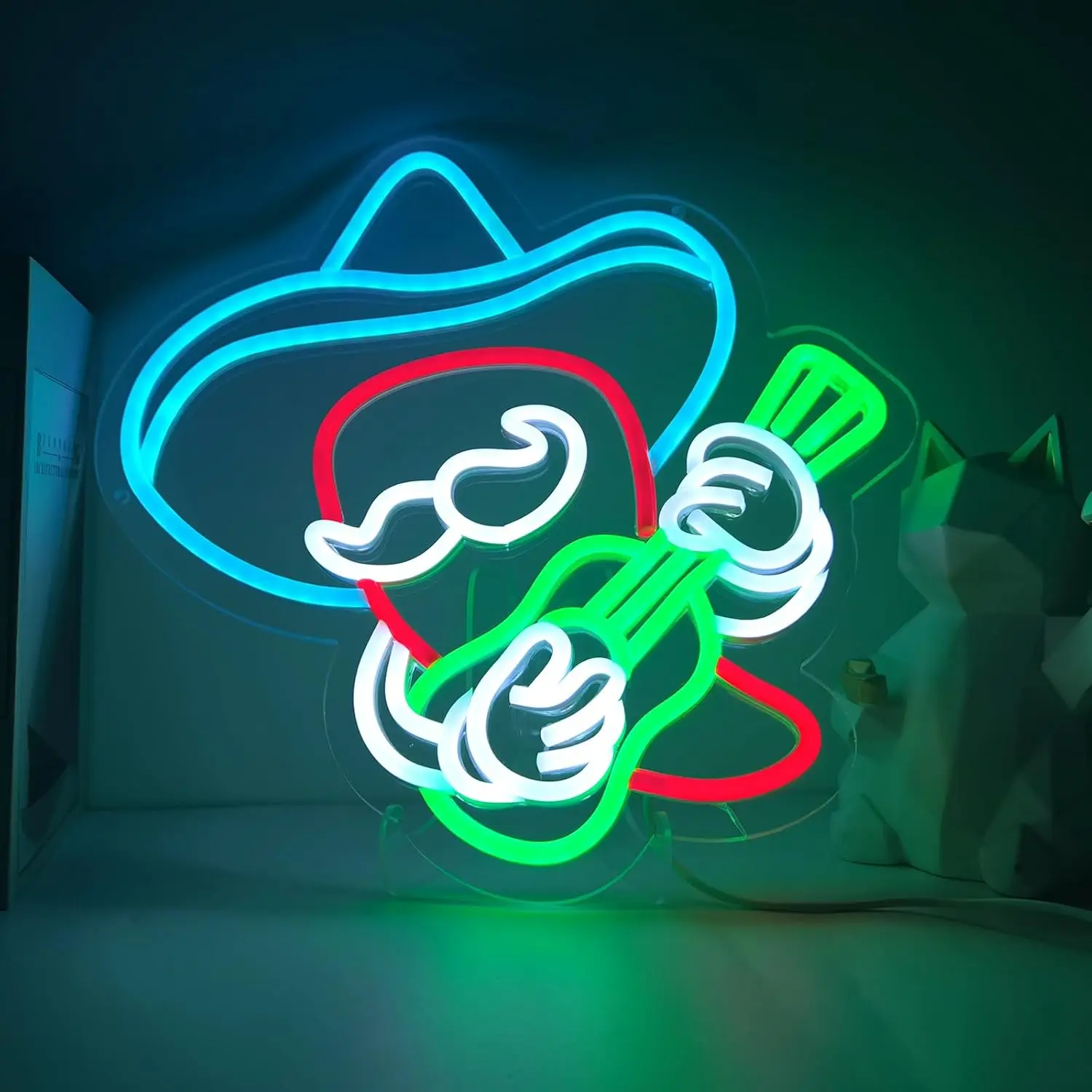 

Неоновая вывеска в виде гитары, USB LED неоновая подсветка для музыкальной студии, комнаты отдыха, бара, вечеринки, свадьбы, игровой комнаты, спальни, декоративный подарок, настенный светильник