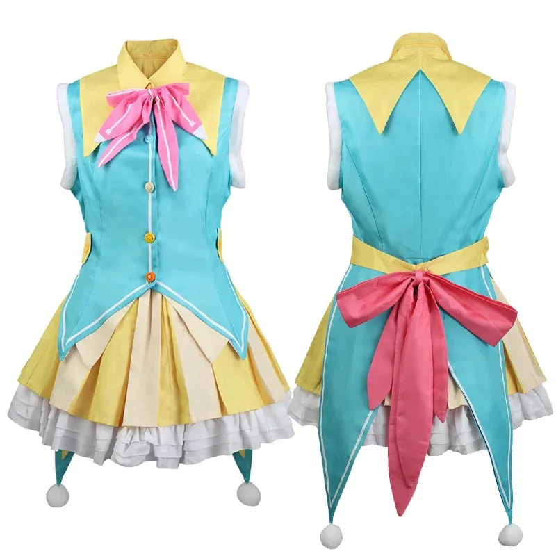 Аниме проект Sekai красочный сценический костюм Кусанаги Нене для косплея, верхняя юбка, декоративные аксессуары, полный комплект, карнавальный наряд для вечеринки