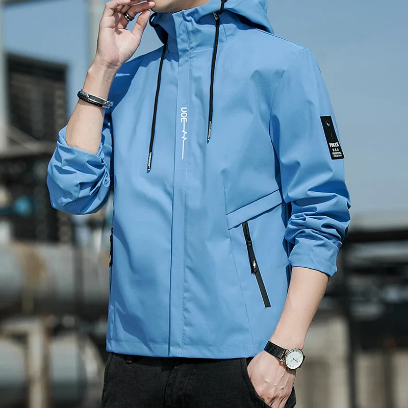 2025 Spring Men's Hooded Jacket - Youth Fashion Casual Sportswear
