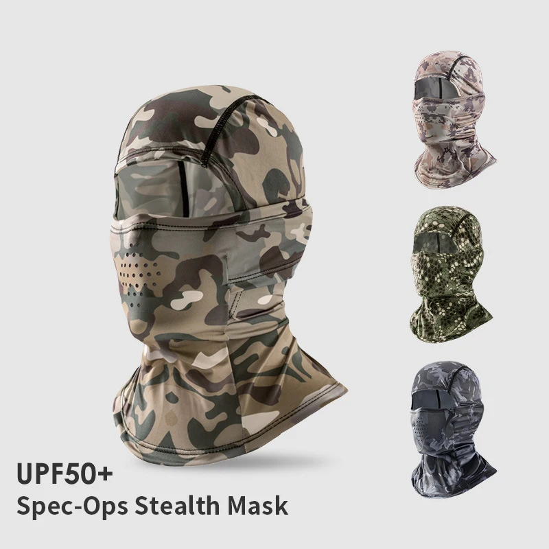 

Stretch Fit Camo Balaclava Tactical Hunting Face Mask UV Protection Breathable Hood for Airsoft Paintball Cycling Outdoor Use