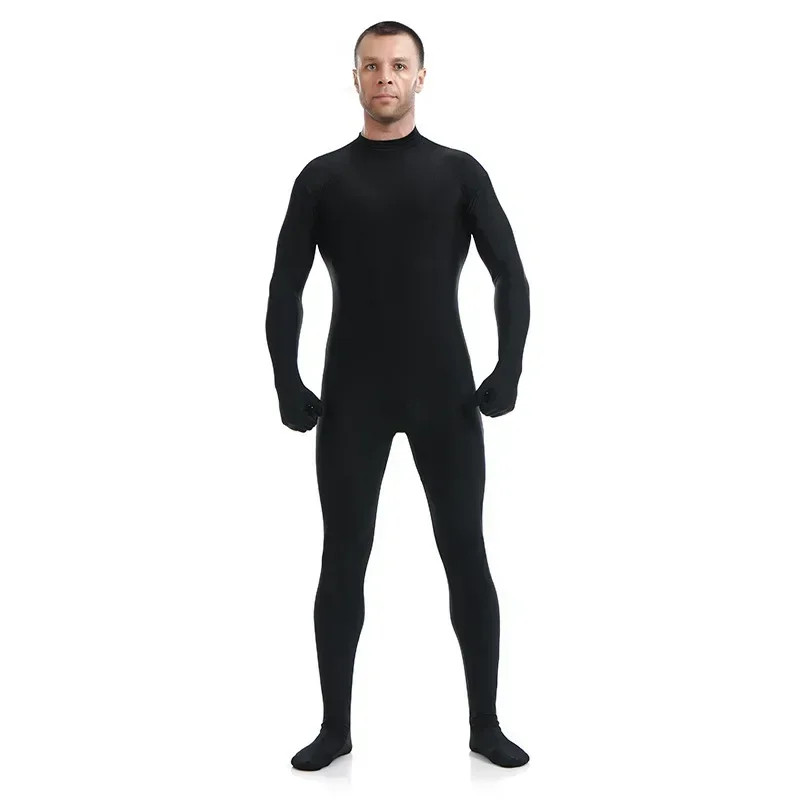 Mannen spandex Zentai tweede huid bodysuit vrouwen Zentai pak op maat plus size strakke jumpsuit volledig pak cosplay kostuum