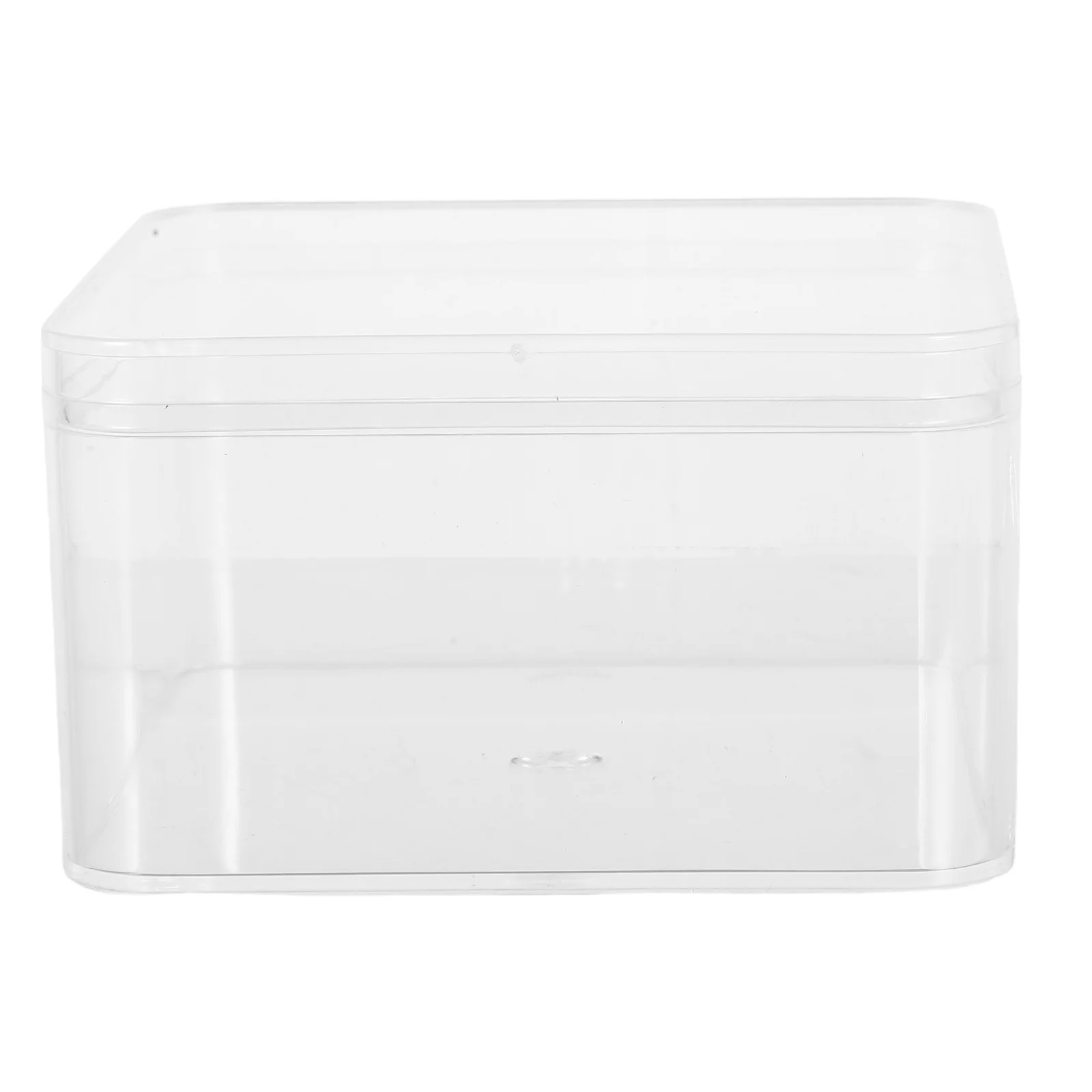 

4Pcs Clear Acrylic Storage Cubes Small Square Organizer Boxes with Lid Makeup Cotton Jewelry Beads Cotton Pad Arcylic Square Box