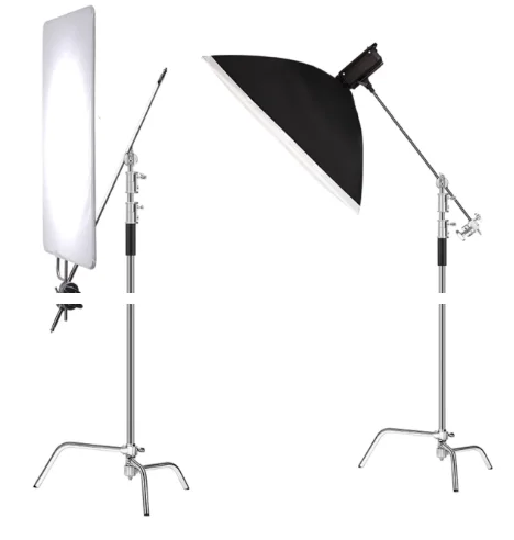 Photography Magic Leg Light Stand C-shaped Bracket Stainless Steel Tripod Professional Studio Tripod,Flash,Crossbar