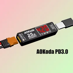 PD3.0 Lipo 배터리 빠른 충전기 AOKoda XT60 USB 전원 변환기 어댑터/Xt60 to T 플러그 스마트 폰 태블릿 PC DIY 부품