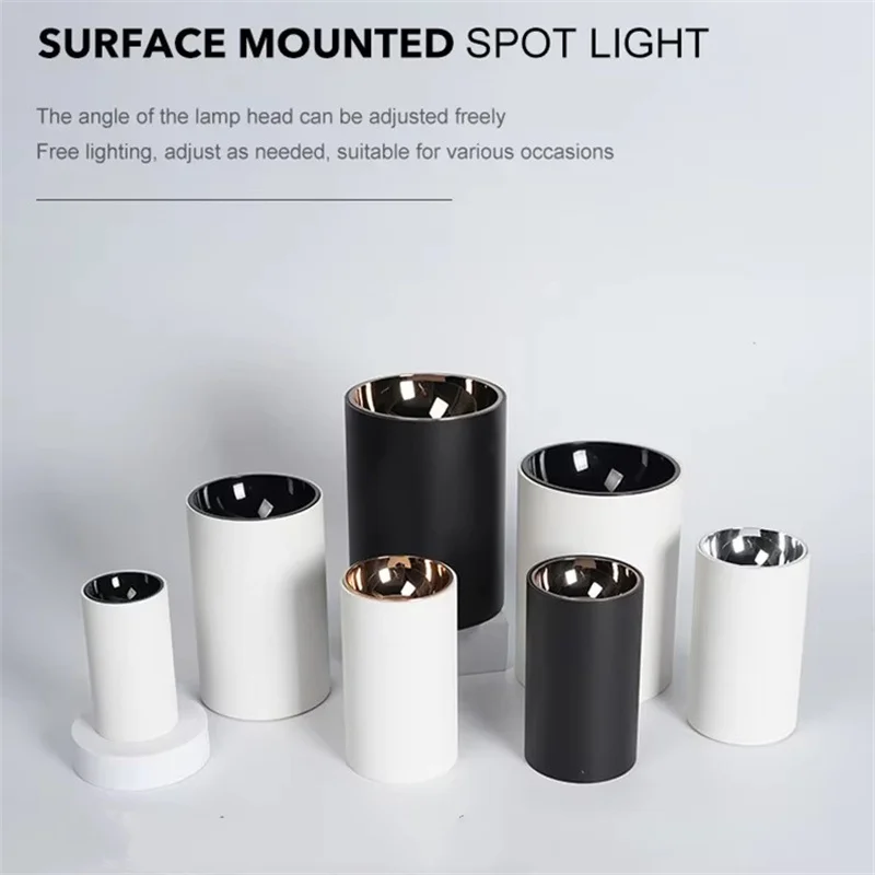 LED Ceiling Spot Light Surface Mounted COB Downlight Wall Washer Dimmable Spotlight 110V 220V 5w 10w 15w 20w 30w For Home store