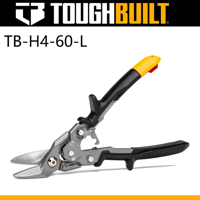 

TOUGHBUILT TB-H4-60-L левый прямой смещенный вырез авиационные ножницы удобного типа ручные инструменты