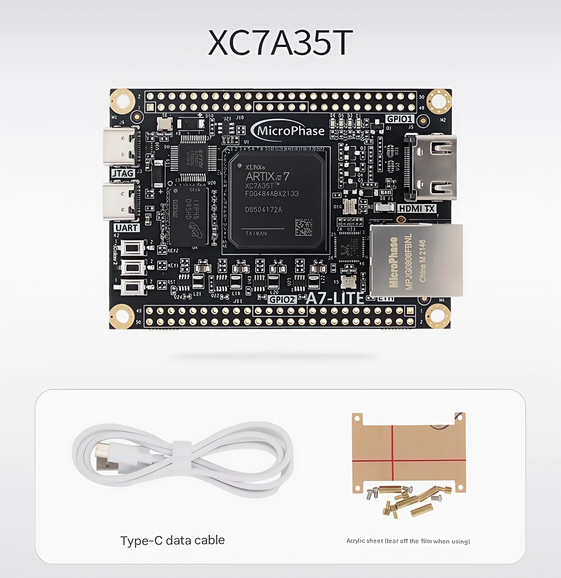 Mikrofase FPGA Entwicklungsboard XILINX Artix7 Kernplatine XC7A35T 100T A7-Lite