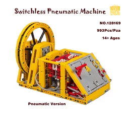 MOC-128169 Switchless Pneumatic Machine Model With PDF Drawings Building Blocks Bricks DIY Toys Birthday Christmas Gifts