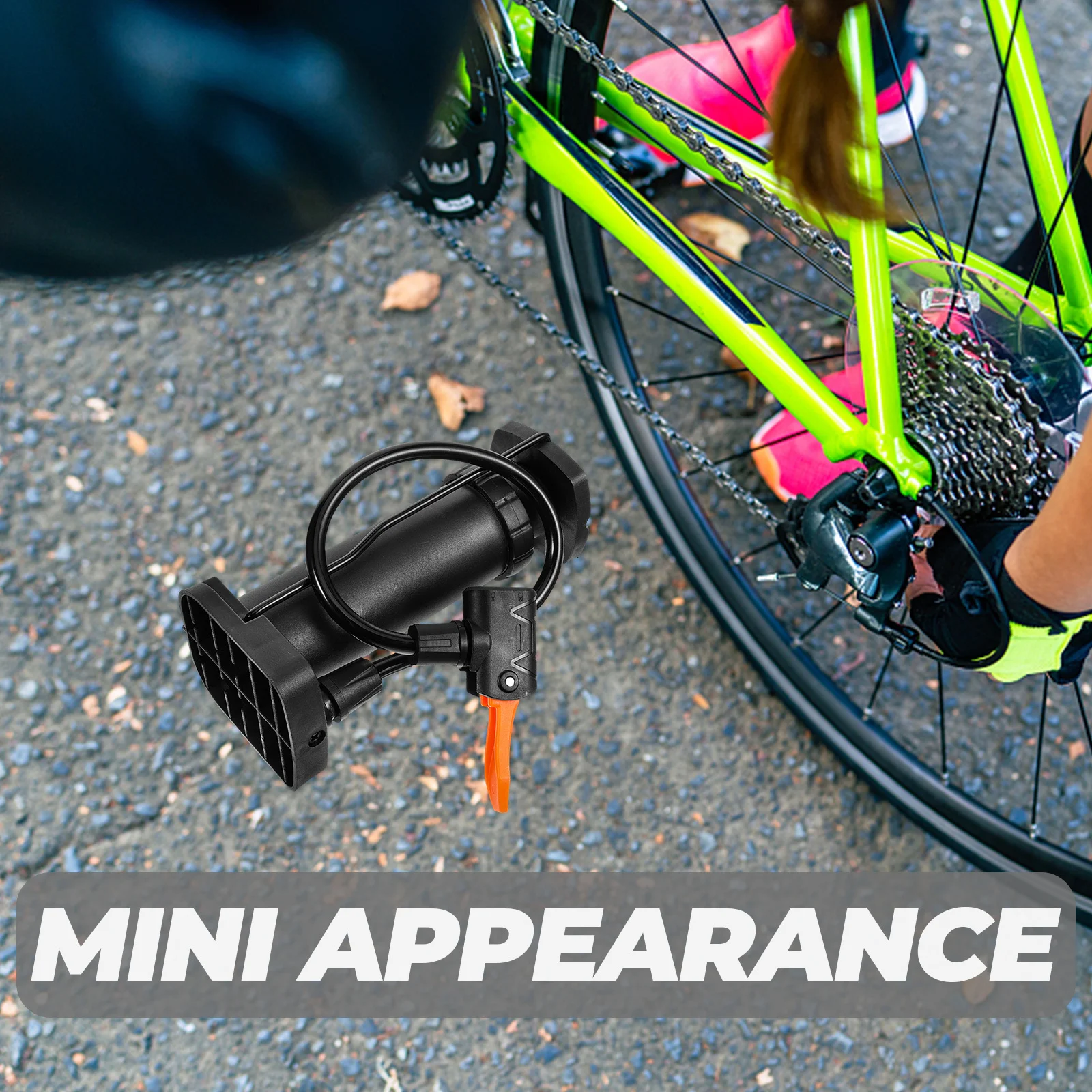 

High-Efficiency Portable Bike Pump Mini Design Non-Slip Stable Base Cycling Inflator for Travel Pump Bike Inflator