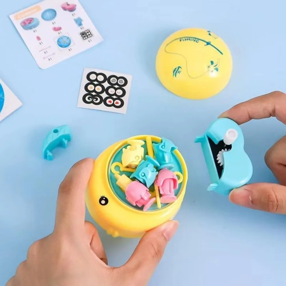 Interactive Magnetic Fishing Mini Windup Chain Water Spinning Wheel Fishing Rod Parent-Unisex