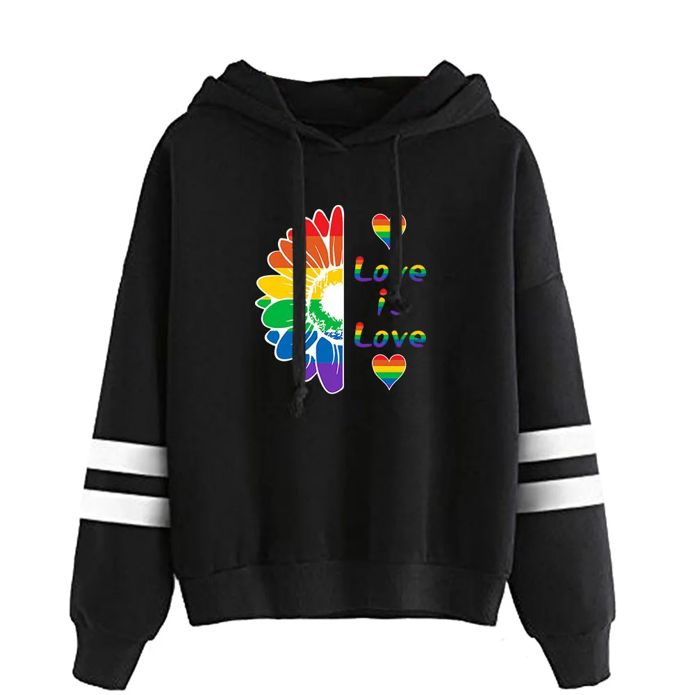 Camisola Pride LGBT Gay Love para homens e mulheres, moletom lésbico arco-íris, agasalho Harajuku, tops de streetwear, moda outono e inverno