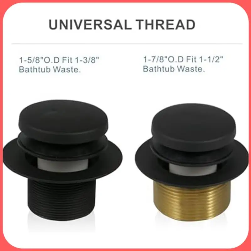 

A76I-Сливный наконечник для ванны, комплект для обрезки слива ванны, сменный комплект для обрезки слива ванны, комплект для переоборудования, черный и золотой