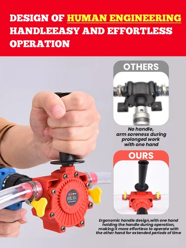 Imagen 2 del producto Bomba de accionamiento de taladro eléctrico, bombas de transferencia autocebantes, bomba de agua de fluido de aceite, vástago redondo portátil, bomba de fácil instalación portátil