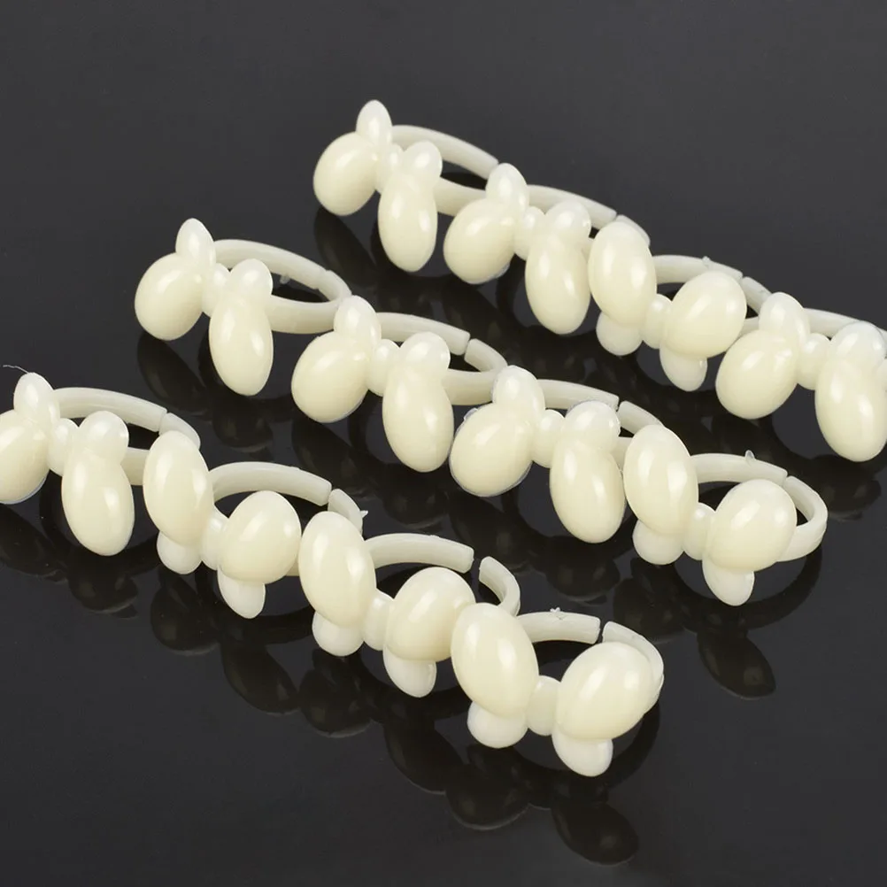 

50pcs Nail Art Stand Holder Ring Display Stand Durable Acrylic Nail Display Rack For Craft Store Photo Styling Use