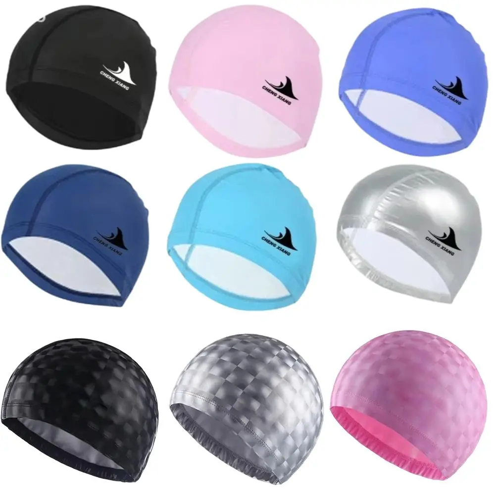 

High Elasticity Swimming Cap Waterproof Breathable Diving Cap Comfortable PU Fabric Water Sport Hats Sports Diving Accessories