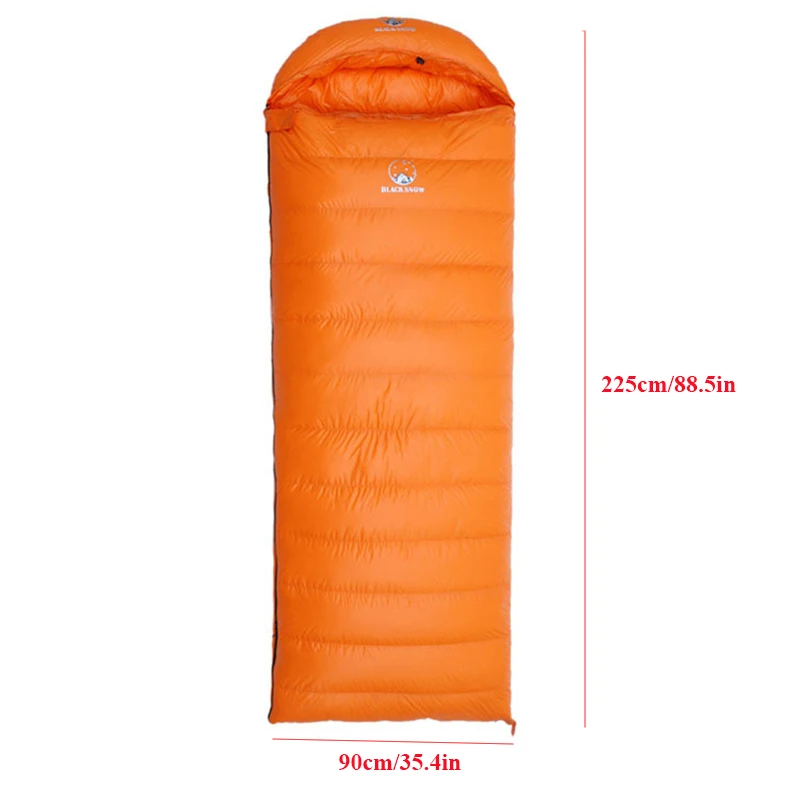 Filling 2000g/3000g White Goose Down Adult Envelope Sleeping Bag Single Person Ulrtalight Outdoor Camping Tourist Portable Warm