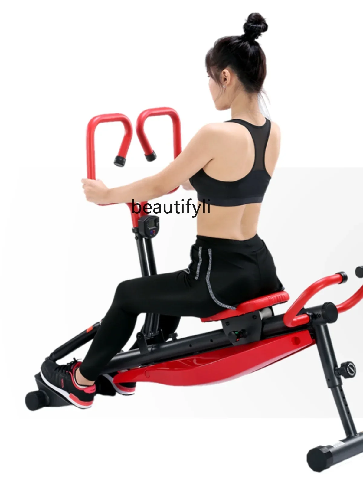 Rowing machine household aerobic fat reduction foldable silent multi-functional hydraulic rowing machine