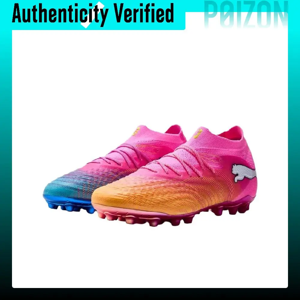PUMA Future 9 Soccer Shoes Unisex Low-top Pink Blue 108897-05