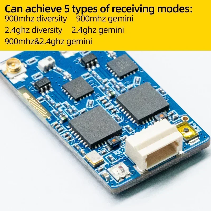 

BAYCK ELRS Dual-Band Gemini Receiver - 900/915/2.4GHz, TCXO Equipped for RC FPV Racing Drones & Long-Range Wings